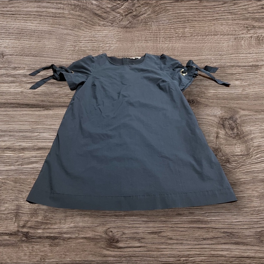 Marled Navy Blue Short Sleeve Mini Dress Size Large